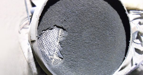 Un filtre à particules colmaté